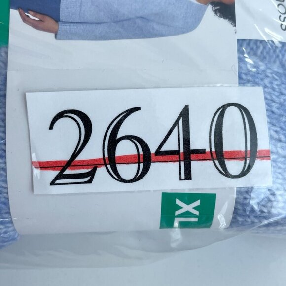 Ella Moss Blue Button-Up Cardigan XL Relaxed Fit Soft Cozy Patch NWT 2640 - Picture 6 of 7